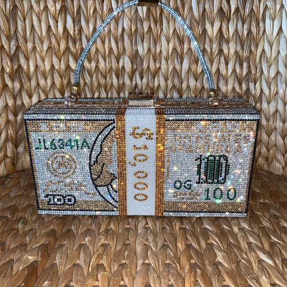 New Rhinestone Crystal Money Bag 💰 - Picture 6 of 14